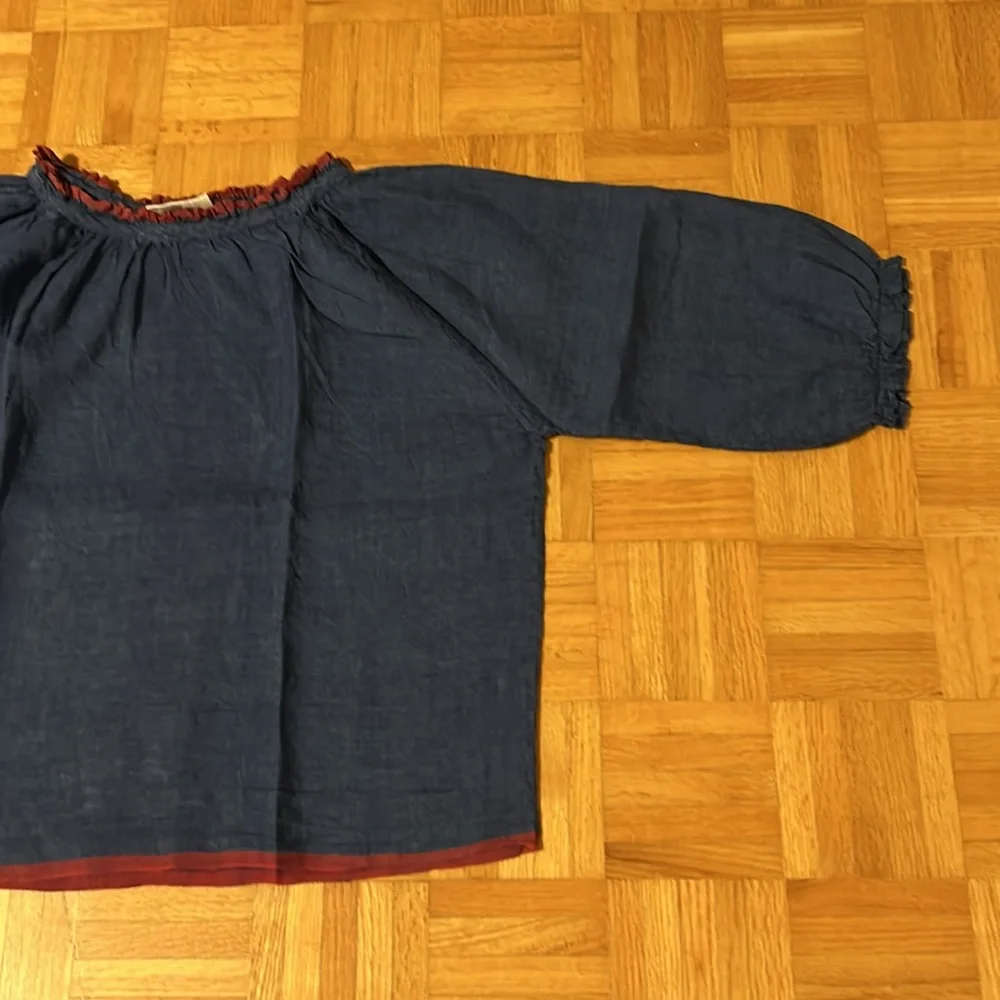 Runaway  Bicycle Navy Blue Top with Red Trim - Picture 4 of 16